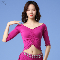 Belly dance jacket summer high-end exercise dance clothing Modal Oriental dance performance for beginners thin top