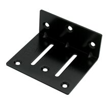 Electrophoresis black right angle code 90 degrees angle iron furniture connecting piece widening support frame 2 0x36x70x82 holes 5 2