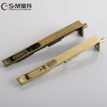 Thickened simple 8 inch concealed bolt concealed door fixed stainless steel door buckle door bolt antique copper door latch 6 inch