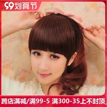 True hair Qi banghai hair film invisible bangs hair curtain no trace fake Liu Haipan Lady flat bangs leave the Sea