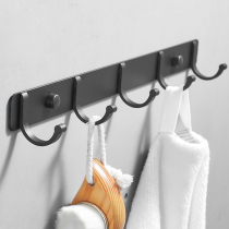 Hook punch-free strong adhesive wall hook door rear hook Toilet toilet bathroom kitchen sticky hook Space aluminum