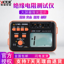 Victory digital insulation resistance tester VC60B VC60D VC60E VC60F high voltage digital Megohm meter