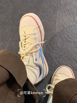 Huili Mandarin duck womens shoes small white shoes 2021 new autumn niche ins Tide Street shooting wild autumn and winter canvas shoes