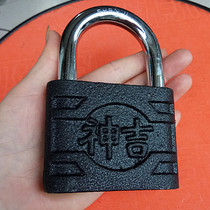 Shenji brand super large and extra thick door warehouse room super straight open large padlock outdoor box iron door copper core