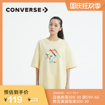 CONVERSE CONVERSE Official Summer Music Festival Pattern Multi-Color Short Sleeve T-shirt Casual Joker 10022774