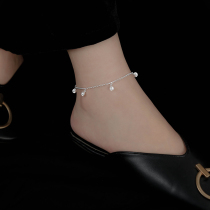 Bell anklet female sterling silver will sound Net red anklet female sexy silver anklet female 2021 New