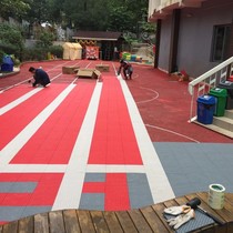 Preparatory park assembly floor outdoor suspension mat basketball field sports anti-slip outdoor playground plastic mat