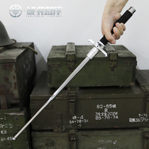 (WE equipment warehouse) knife stick solid self-defense legal supplies car self-defense weapon resistance telescopic stick