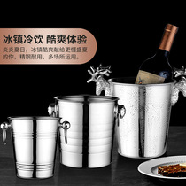 Loushang Champagne Bucket KTV Bar Stainless Steel Ice Bucket Bar Creative Net Red Beer Ice Bucket Tiger Head Deer Head