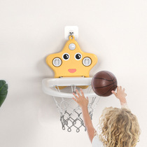 Home childrens basketball rack hanging simple suction cup can be lifted for infants and young children without punching indoor mini shooting frame
