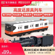 Train superman high-speed train childrens boy toy high-speed rail emu sound and light front Fuxing simulation model