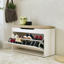 Nordic flip-up shoe stool shoe cabinet into the house simple modern entrance entrance stool white doorway stool