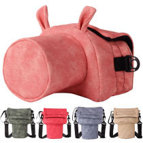 Nikon D7000 D7100 D7200 D7500 SLR camera bag thickened shockproof liner protection creative pig head bag cute diagonal photography bag leather camera case