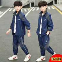 Childrens clothes boy Spring clothing suit 2022 new boys CUHK Tong Hans version of the Spring and Autumn season sports two sets of surges