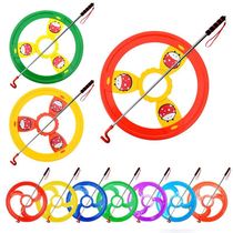 Iron ring Rolling iron ring Childrens double-headed iron ring Primary school student ring Post-7080s nostalgic push ring toy Hot Wheels