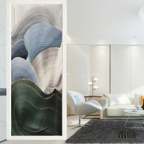 Modern minimalist living room art glass screen partition block household entrance light transmittance Nordic light luxury abstract