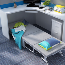 Lunch break folding sheets Office nap bed Temporary home escort small bed Reinforced portable simple four-fold bed