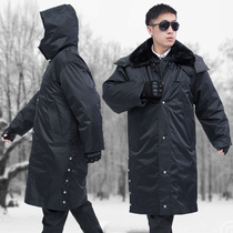 Winter long military cotton coat men thickened multifunctional security work cotton-padded jacket cold-proof warm labor protection northeast cotton-padded jacket