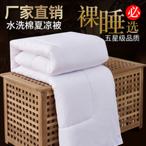 Air conditioning quilt Summer cool quilt double spring and Autumn quilt Pure cotton summer thin special hotel quilt Hotel bedding quilt core