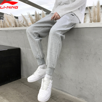 Li Ningwei Pants Mens Spring New Loose Casual Grey Bunches-Up Sports Pants Trends 100 Hitch Pants Men