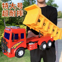 Tbigger Tipping Bucket Truck Engineering Car Transporter children Great Truck Big Truck Toy Car Model Boy 3 years 4