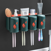 Toothbrush rack wall hanging wall-free hanging Cup tooth mouthwash brush Cup Cup wall hanging wall packing box
