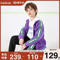 Balabala boy sports suit children long sleeves two sets of spring autumn 2022 new childrens clothing CUHK Scout