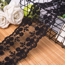 Clothing lace diy handmade material mesh lace accessories black white edging sand release accessories fabric