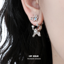 1STXULIE original picking up cats ear adorned with small crowd of cute personality Y2K sweet and cool ear nails to hang up the Martians