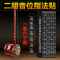 Beginner Erhu phoneme pitch index Scale comparison table Auxiliary instrument pitch index practice Put the bitmap stick