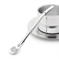 Bar Raiders 304 stainless steel straw spoon Julip Cocktail matching colander Julip mojito straw