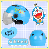Electric car Children four seasons autumn and winter helmet battery riding adjustable protection female Boy Summer Safety head cap