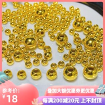 Gold beads Loose beads 999 pure gold small gold beads 3D hard gold Doudou smooth beads Pure gold transfer beads bracelet with beads