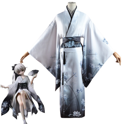 taobao agent Spring white cute sexy bathrobe, cosplay