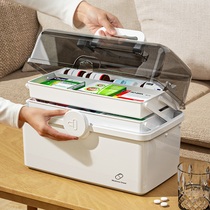 Family medicine box household medical use childrens baby small first aid box large-capacity storage box box for medicines