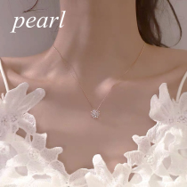 Star necklace female summer sterling silver 18K gold collarbone 2021 light luxury niche design feel to give girlfriend birthday gift