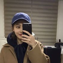 ins hat female Korean version of tide solid color Japanese baseball cap female summer Joker student simple sunscreen cap male