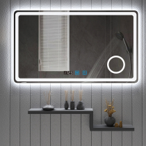 Smart bathroom mirror Touch screen LED light mirror Wall-mounted vanity table Toilet toilet mirror Bluetooth anti-fog