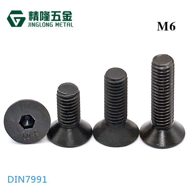 10.9 level sink hexagonal screw M6 x 8 10 12 16 20 25 30-50 flat cup screw DIN7991
