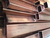 T2 red copper square tube rectangular tube medium frequency furnace induction coil 20mm * 25mm wall thickness 2mm complete specifications per meter