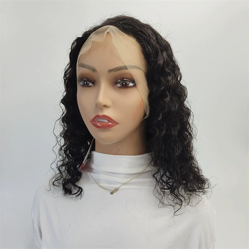 4*4 кружевные парики с передним человеческим париком глубокой волны