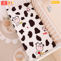 Crib bed hats cotton newborn cotton baby breathable mattress cover childrens sheets cute custom infant
