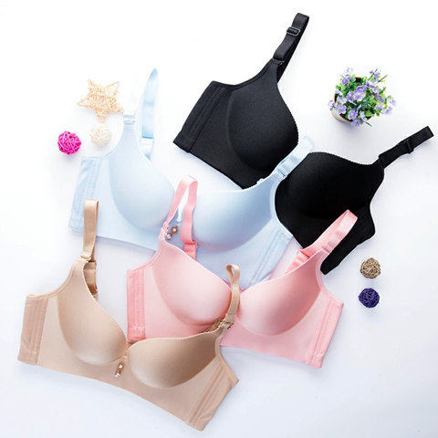 芬腾可安内衣无钢圈薄款女士性感聚拢调整型收副乳小胸胸罩文胸