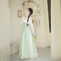 Xianbei Hanfu Fairy Original Improved Chinese Style Chopped Skirt Han Element Dress Summer Thin Dress (