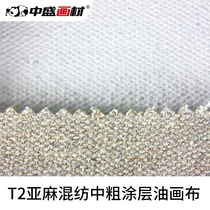 (The treasure of the town shop) Zhongsheng T2 thick linen blended coating canvas width 190cm can be directly painted