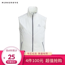 Mangov mens elastic vest spring and summer thin anti-splashing water-proof sleeveless jacket outdoor UV coat men