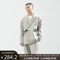  (DATZKO)21SS Japanese imported magnetic pull buckle loose casual suit off-the-shoulder all-match suit jacket men