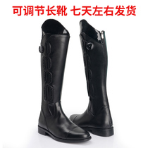 Seven-day delivery of the first layer of cowhide equestrian equipment Adjustable leg circumference horse riding competition training obstacle boots Horse boots Boots