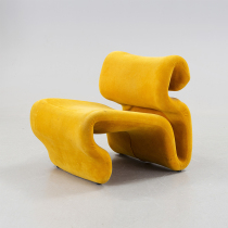 Nordic designer furniture GRP abstract Alien line S shaped chair modern minimalist living-room sloth sofa chair