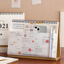 Desktop creative decoration Simple calendar 2021 desk calendar Note Desk calendar Net red desk calendar Calendar Memo notepad